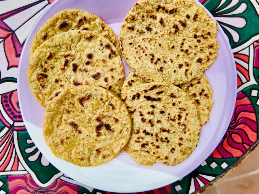 tacos sin gluten de plátano macho