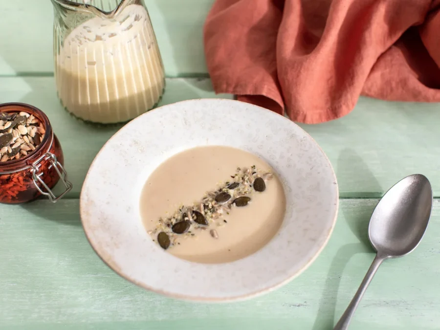 crema de verduras receta de coliflor y manzana 
