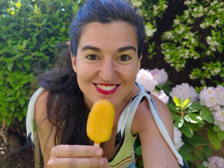 helado de mango sin azúcar