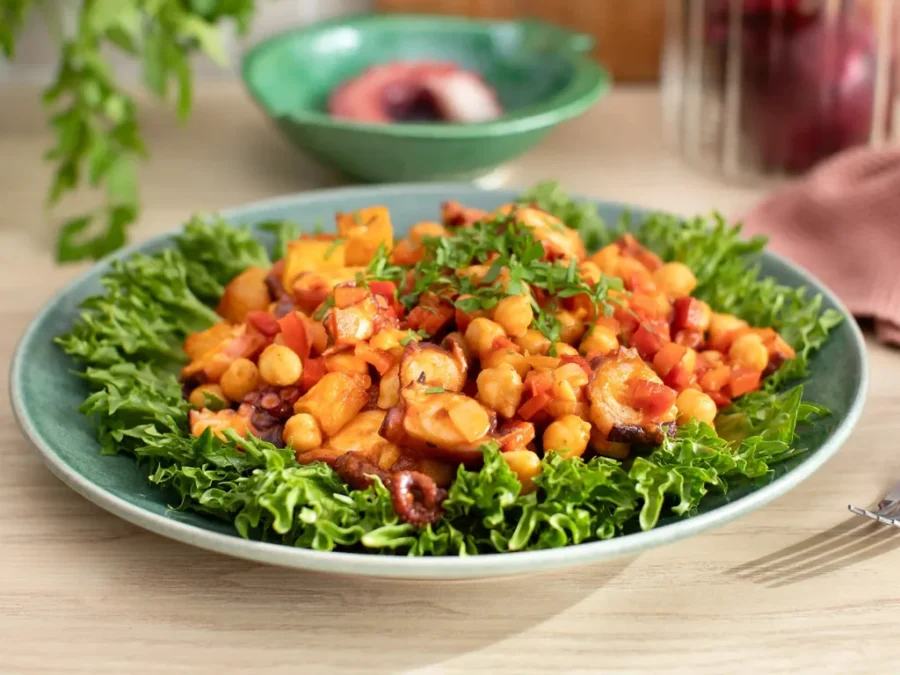 ropa vieja de pulpo canaria