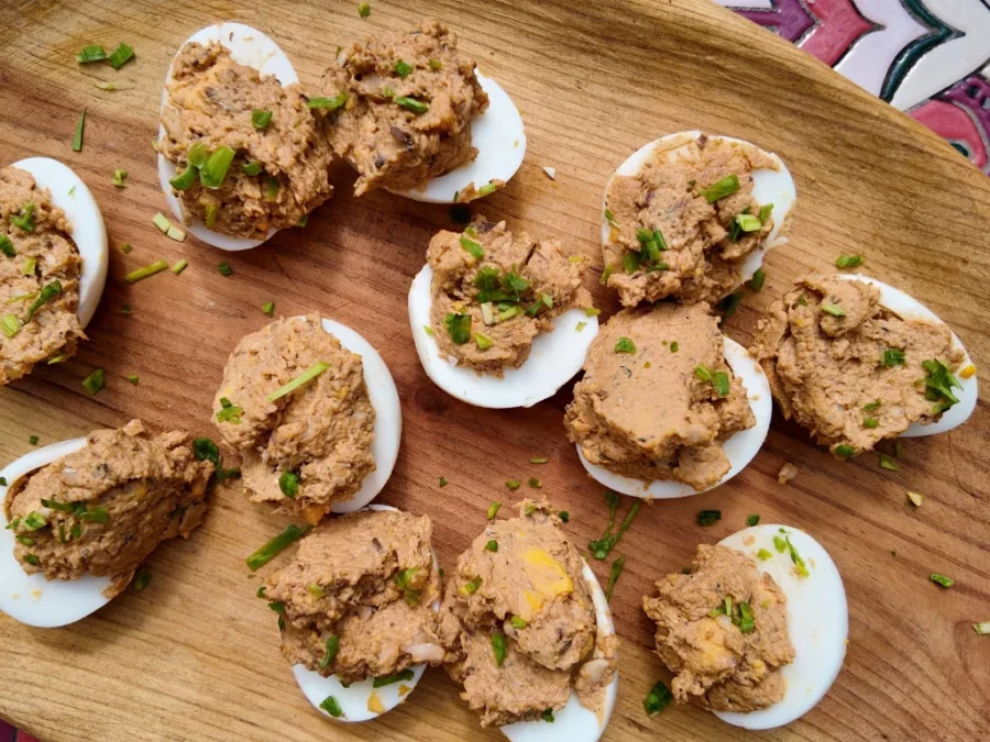 receta de huevos rellenos